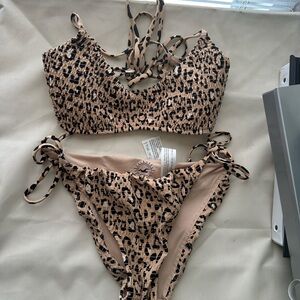 Hollister Leopard Print Bikini